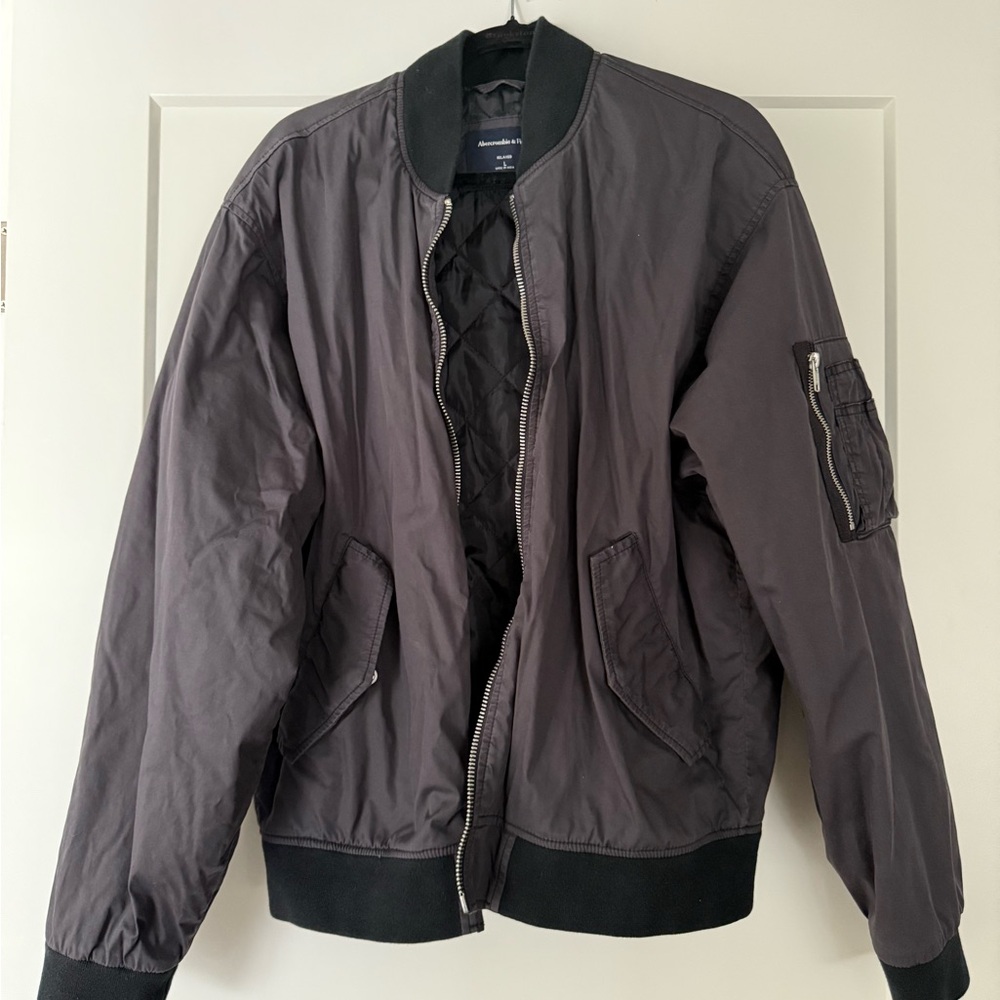 Men's Black Bomber Jacket